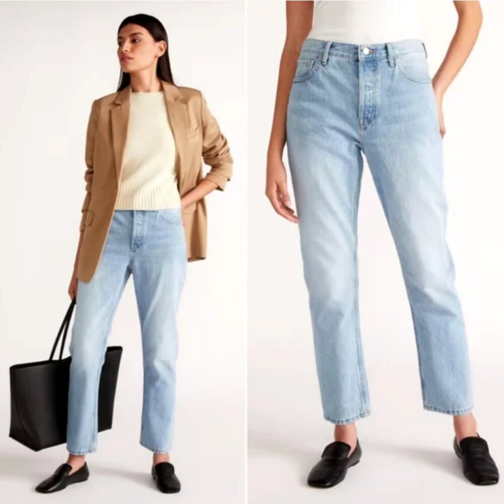 EVERLANE The 90's Cheeky Jeans in Diamond Light Wash Size 26 Minimalist Preppy